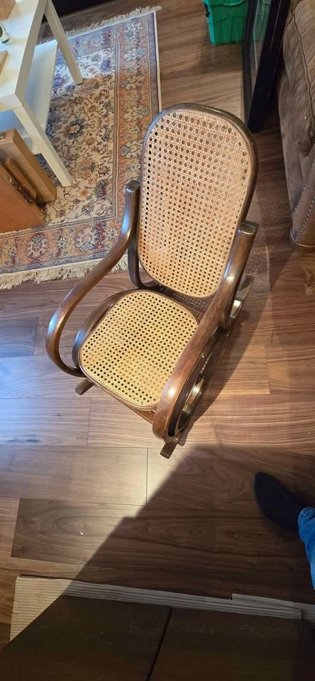 Antique Steam Bentwood Child's Rocking Chair - photo 2