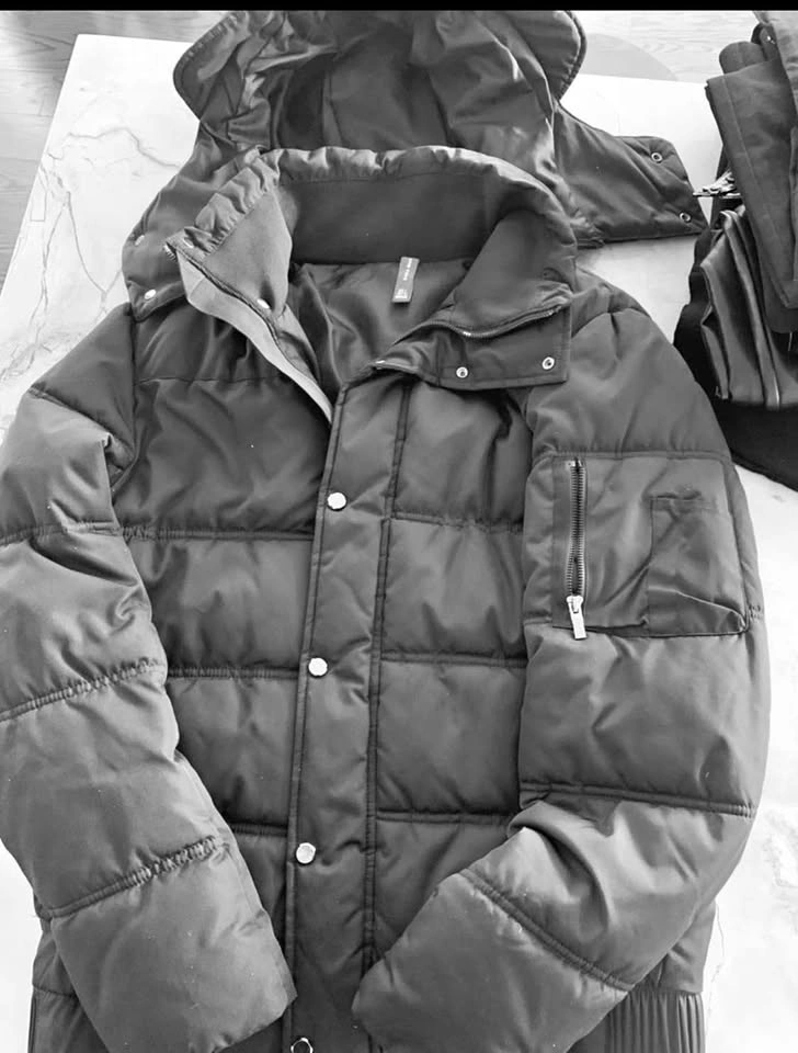 Zara Jacket parka puffer sleek L NEW