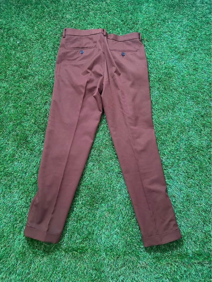 Brown Skinny Fit H&M Dress Pants - 32/30 - photo 3