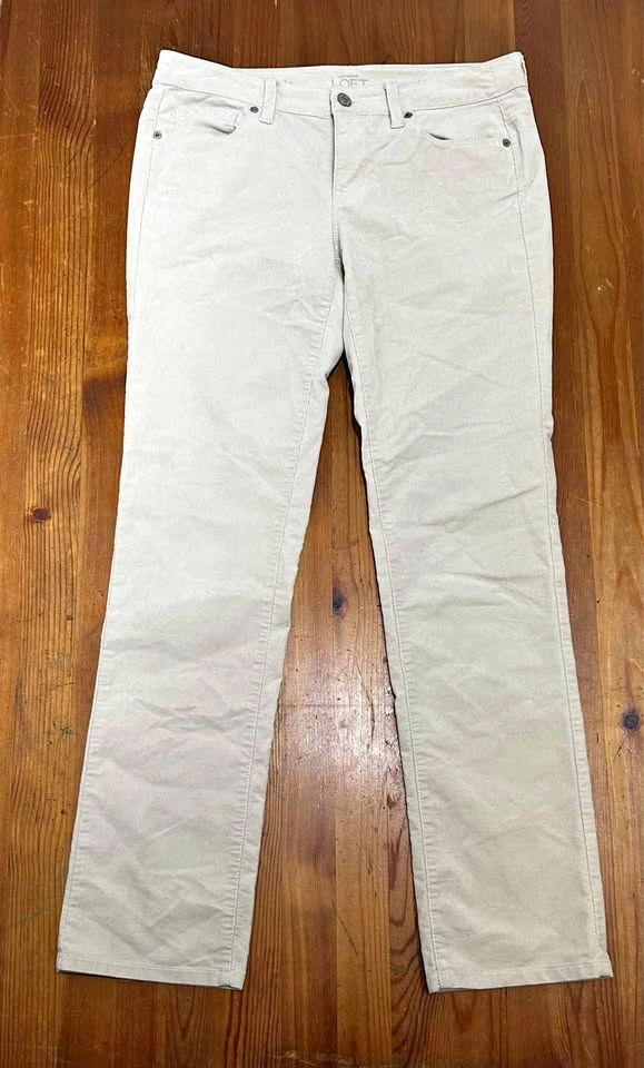 Loft Cream Corduroy Pants 30x28