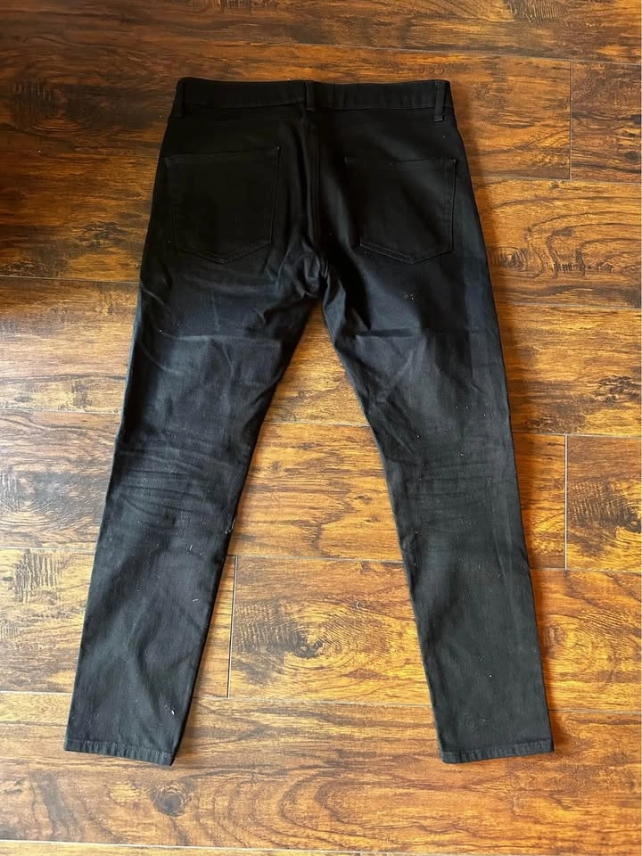 Topman Ripped Stretch Skinny Jeans - Black 32x30 - photo 2