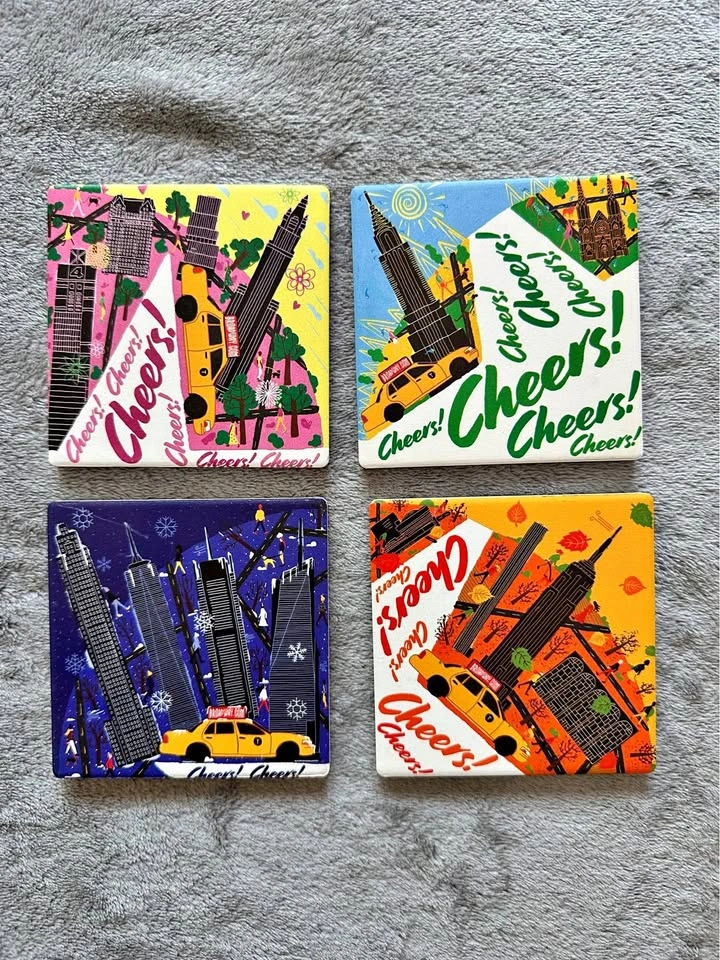 NYC Coaster Set NIB with organizer
