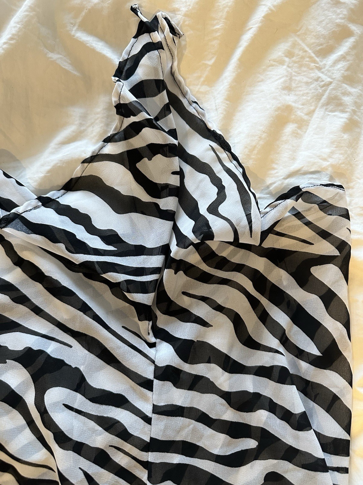 Peppermint Bay zebra sheer beach pants coverup size small - photo 2