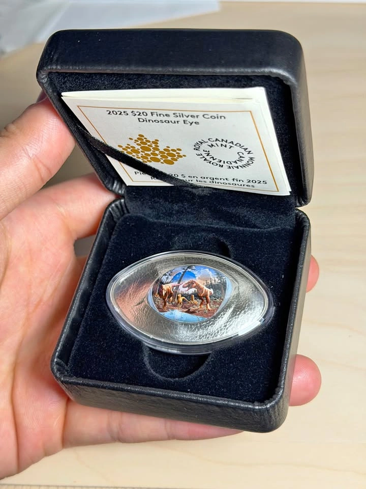 2025 Dinosaur Eye 1 oz Silver Coin (.9999) Oval