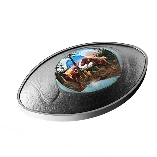 2025 Dinosaur Eye 1 oz Silver Coin (.9999) Oval - photo 3
