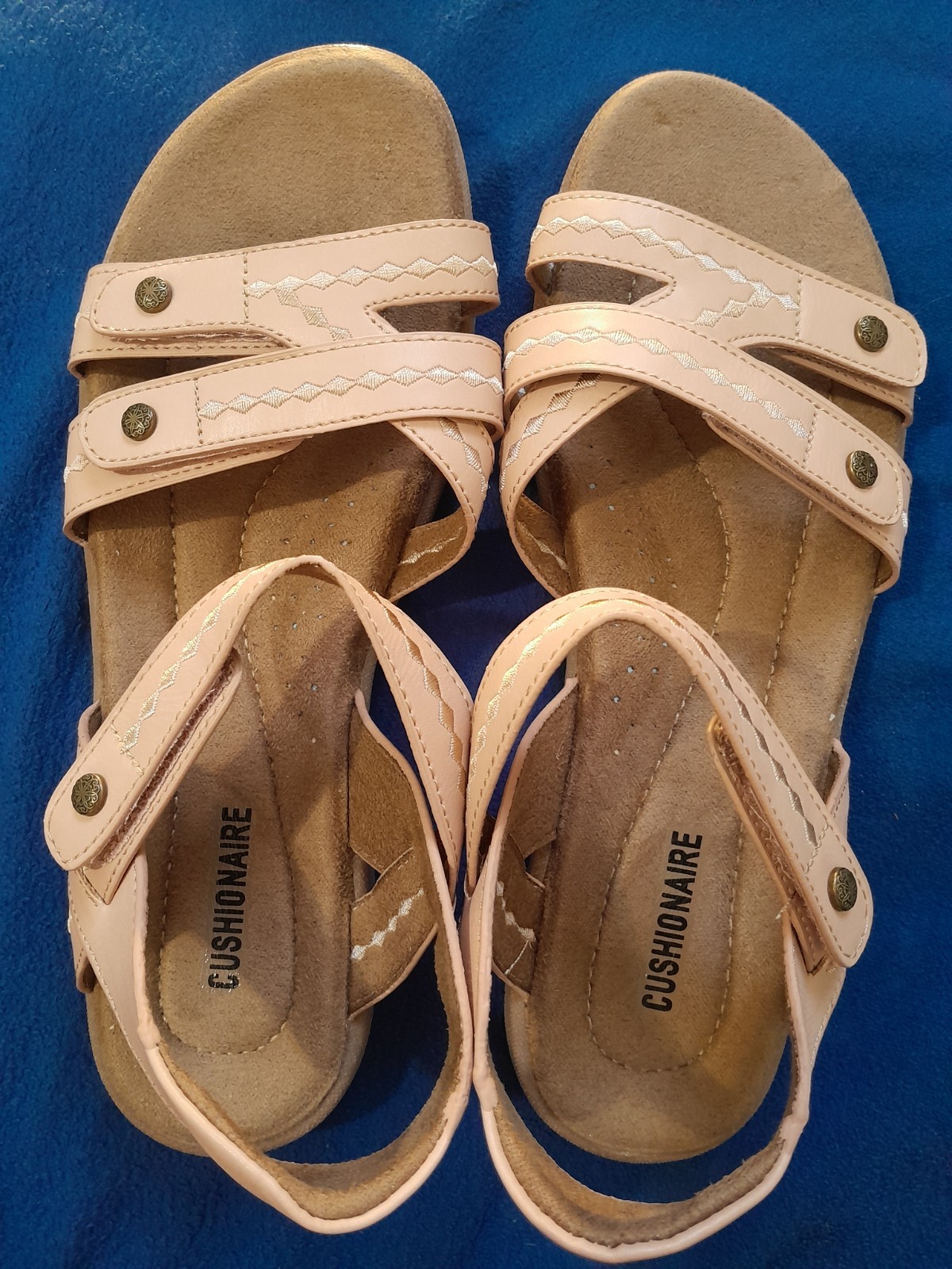 Cushionare Strappy Sandals Dusty Pink Size 7.5 New