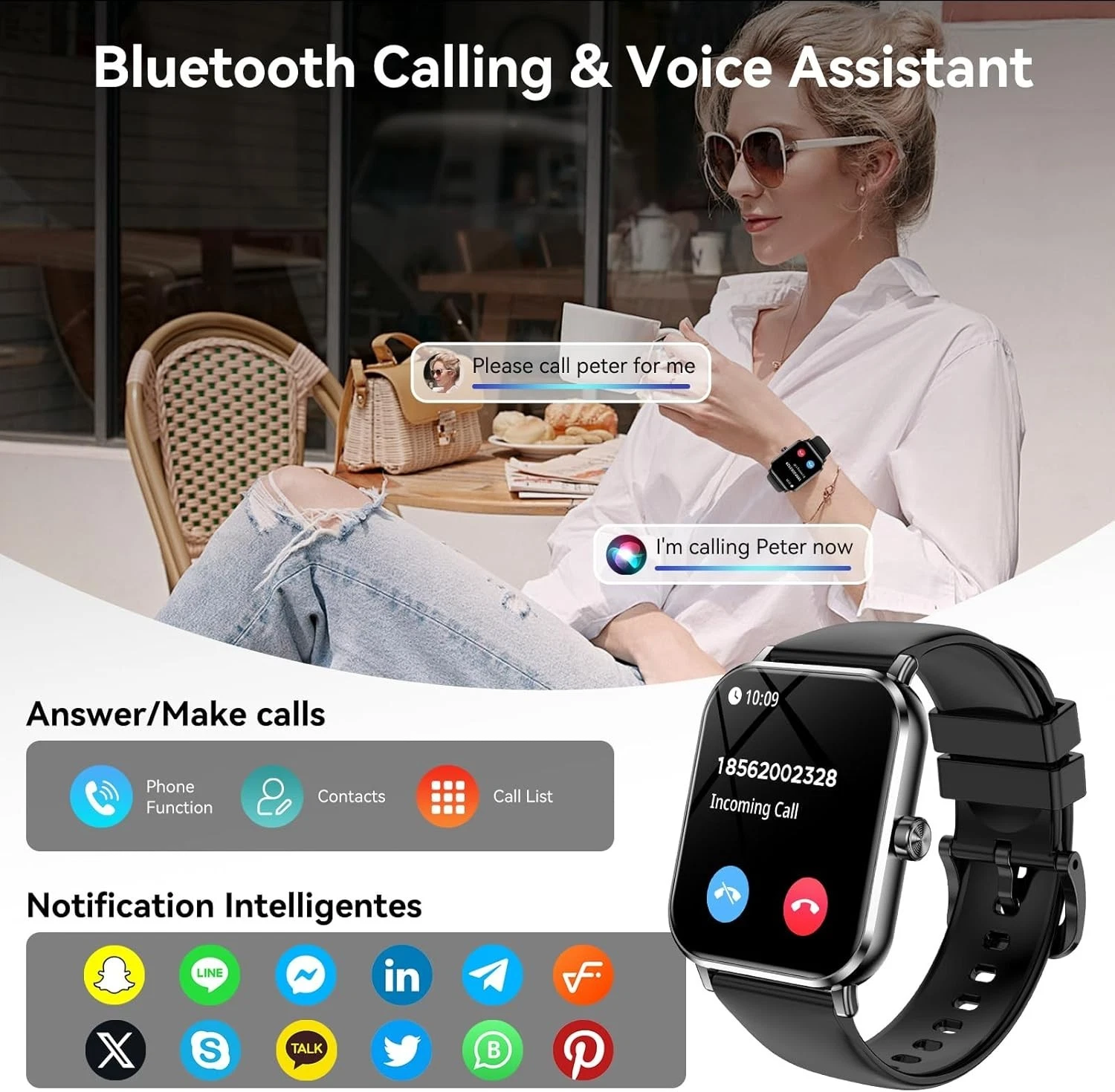 Smart Watch for Men & Women - Bluetooth Calling - photo 4