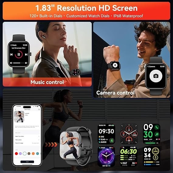 2025 Smart Watch Men/Women Waterproof Bluetooth iPhone Samsung B - photo 3