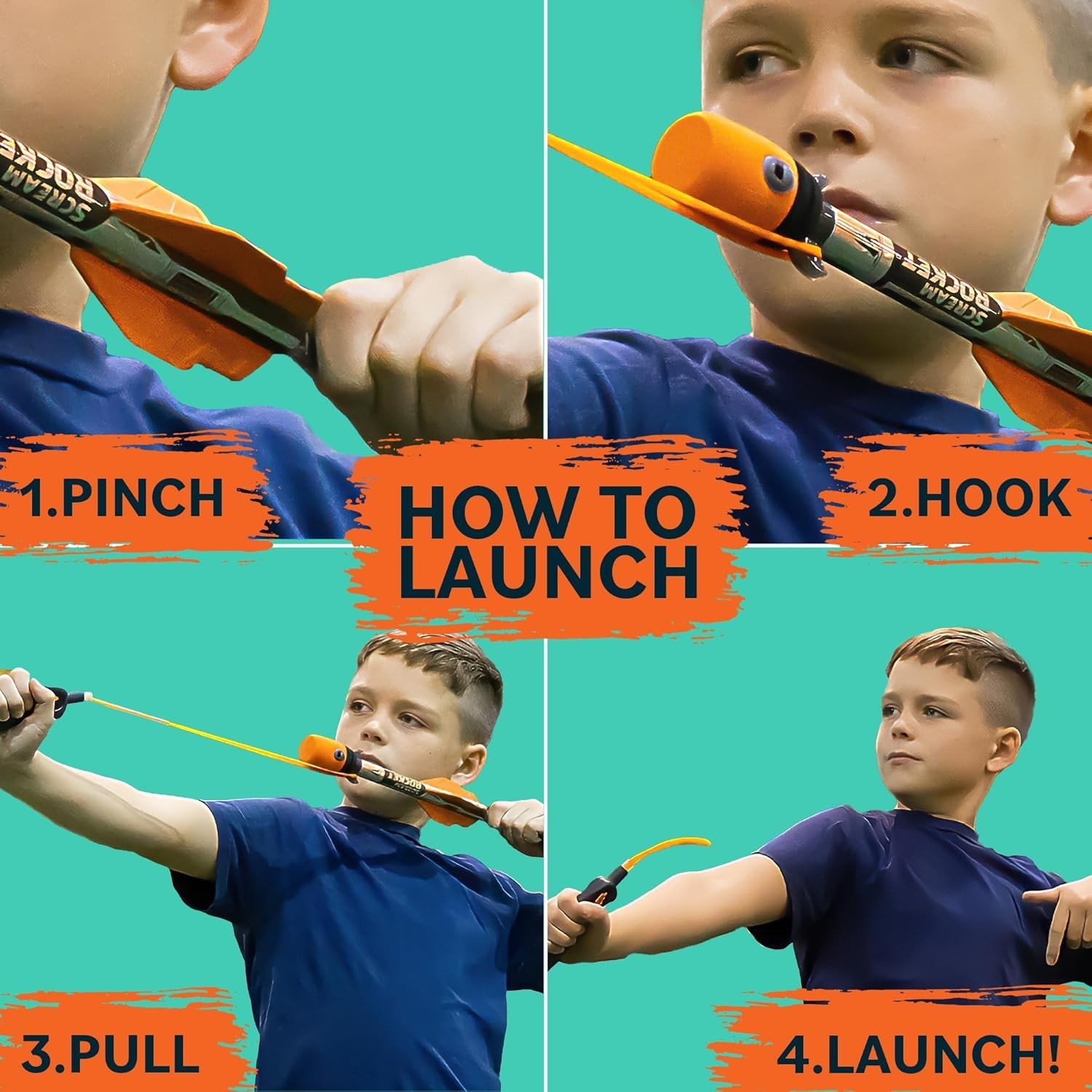 Toy Rocket Launcher for Kids: Outdoor Toys Slingshot Rocket Laun - photo 5