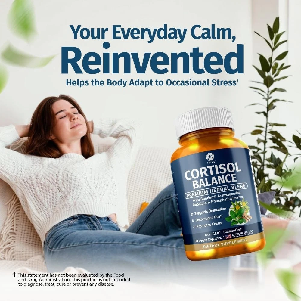 Cortisol Balance Supplement – Natural Cortisol Support for Women - photo 2
