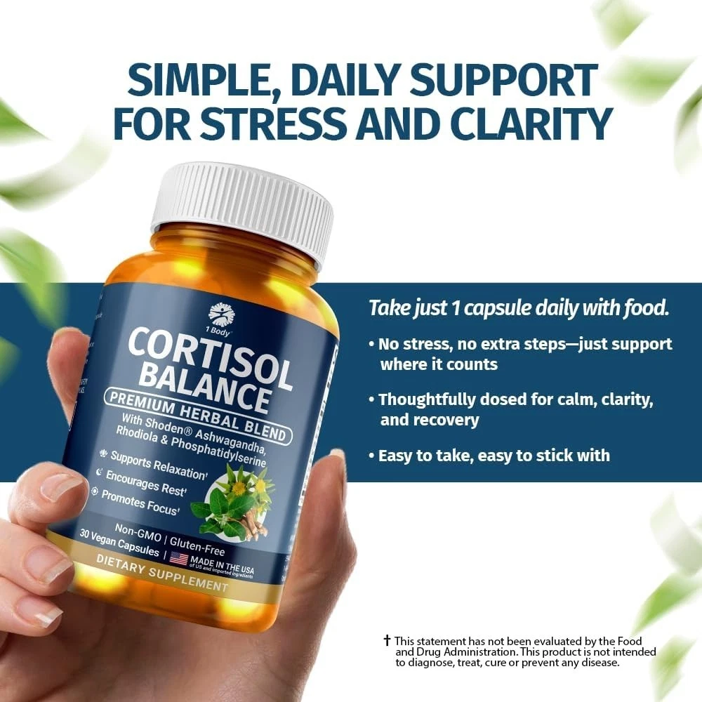 Cortisol Balance Supplement – Natural Cortisol Support for Women - photo 4