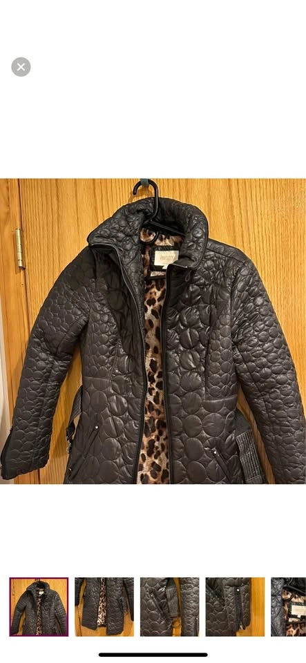 Laundry By Shelli Segal Black Quilted Puffer Jacket