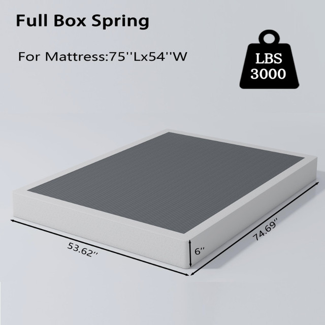 NEW Vaciwe Full/Double Metal Box Spring & Cover - photo 2