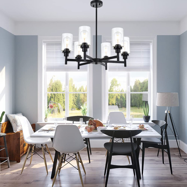 NEW 6 Light Industrial Chandelier - photo 2