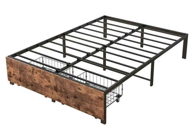 BRAND NEW 14 Inch Full/Double Size Storage Metal Bed Frame image indicator(4)