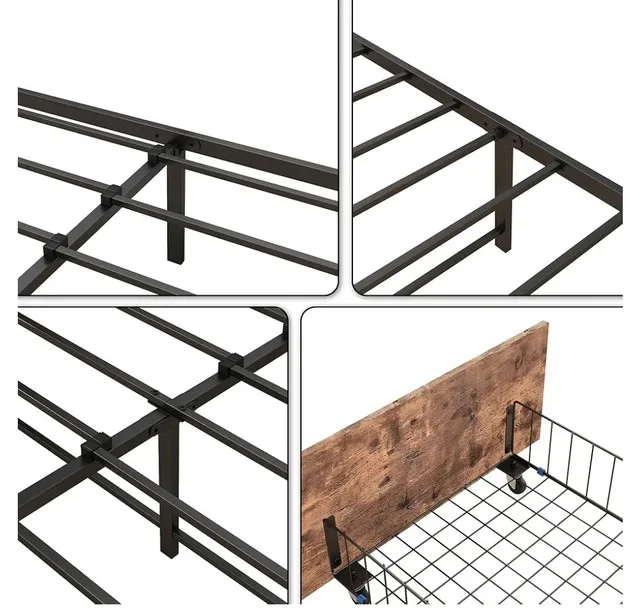 BRAND NEW 14 Inch Full/Double Size Storage Metal Bed Frame image indicator(6)
