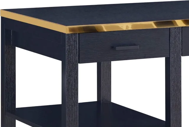 Mercury Row 47 Inch Desk with Two Drawers and Shelves NEW image indicator(5)