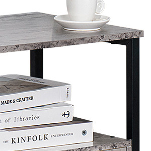 BRAND NEW Lerliuo Nightstand, Side Table, Grey - photo 4