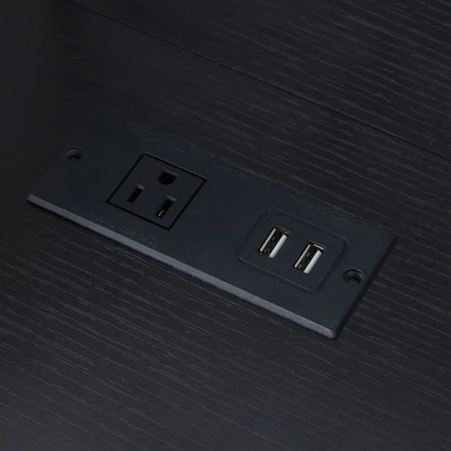 Red Cocao 47 Inch Computer Desk with Storage and Drawer NEW image indicator(3)