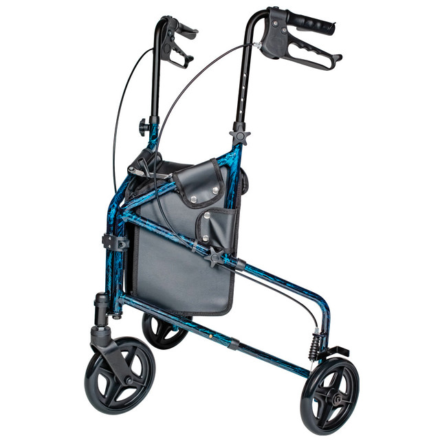 Carex Trio Rolling Walker w/ Storage Bag NEW