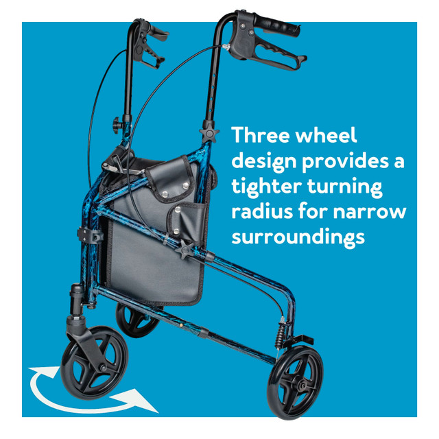 Carex Trio Rolling Walker w/ Storage Bag NEW - photo 5