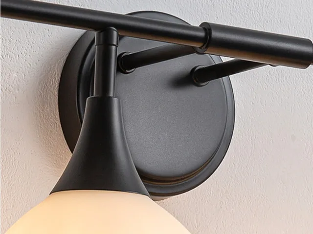 HAHZT 5-Light Black Bathroom Vanity Light image indicator(2)