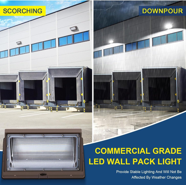 LEDMO LED Wall Pack 120W 5000K Outdoor Flood Light NEW - photo 5