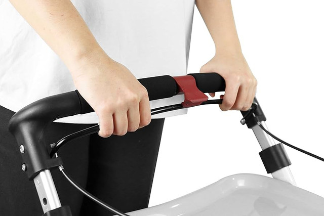 KMINA Pro 4 Wheel Folding Aluminum Walker Rollator NEW - photo 3