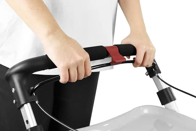 KMINA Pro 4 Wheel Folding Aluminum Walker Rollator NEW image indicator(3)