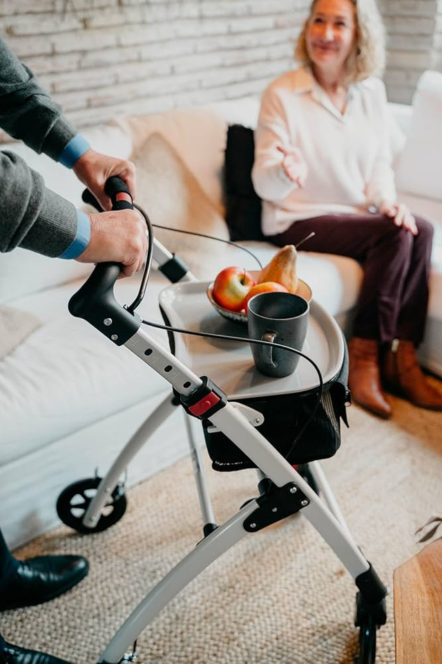 KMINA Pro 4 Wheel Folding Aluminum Walker Rollator NEW - photo 4