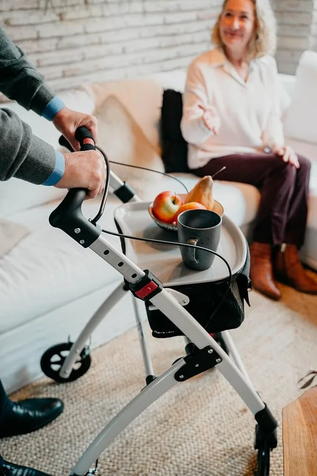 KMINA Pro 4 Wheel Folding Aluminum Walker Rollator NEW image indicator(4)