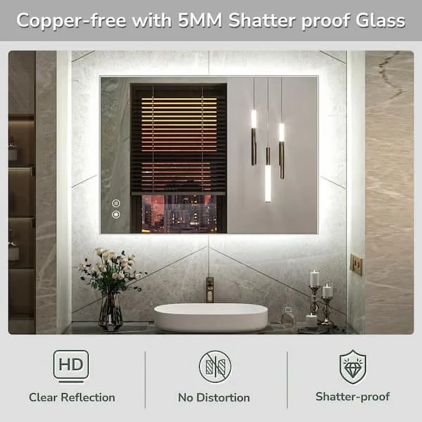 KeonJinn 30x36 Inch LED Light Mirror BRAND NEW image indicator(4)