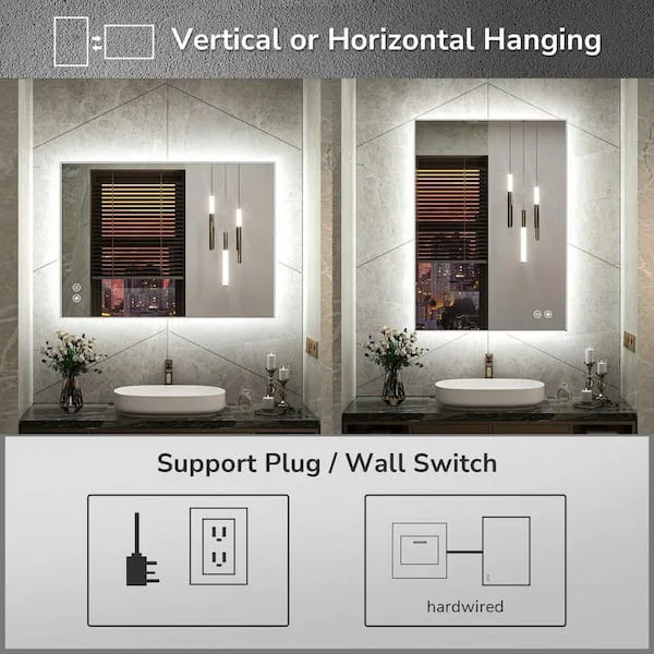 KeonJinn 30x36 Inch LED Light Mirror BRAND NEW image indicator(5)