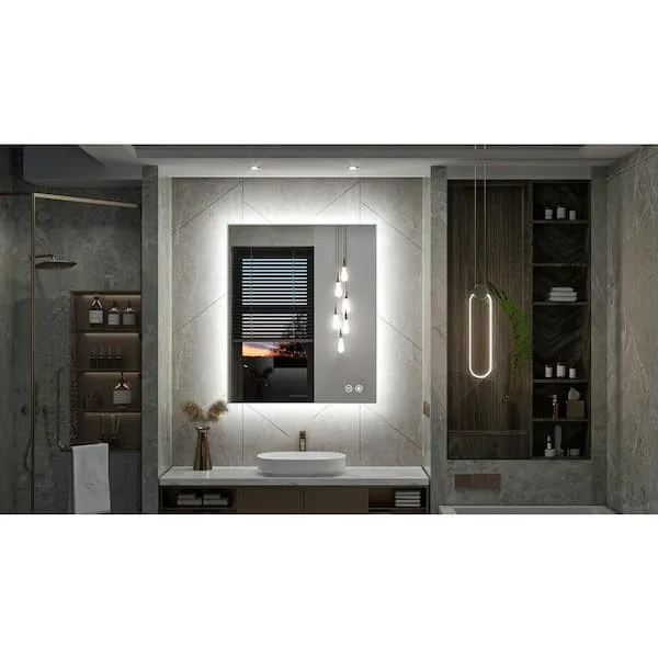 KeonJinn 30x36 Inch LED Light Mirror BRAND NEW image indicator(10)