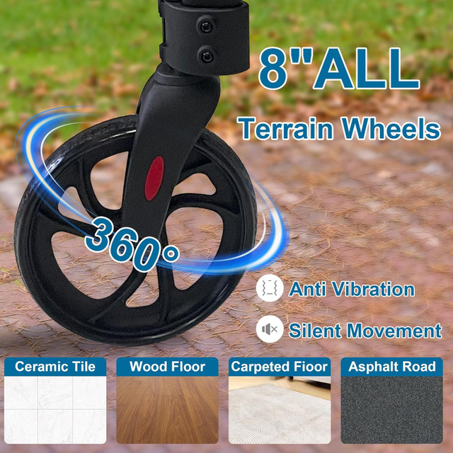Retaoldth 3 Wheel Lightweight Rollator Walker BRAND NEW - photo 5