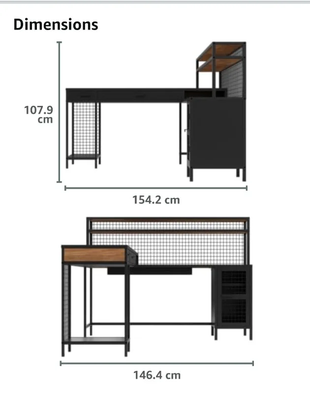 NEW Sauder L-Shaped Home Office Desk image indicator(10)