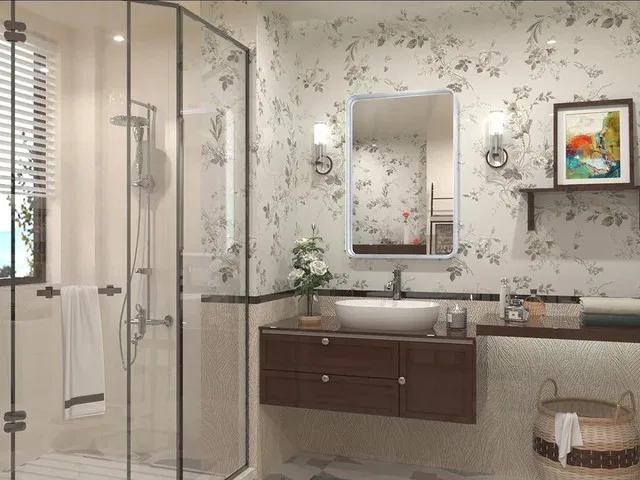 TETOTE 24 x 36 Inch Brushed Silver Metal Frame Mirror image indicator(6)