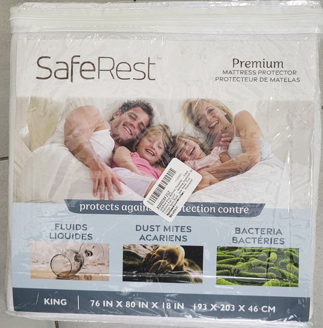 NEW SafeRest King Size Mattress Cover