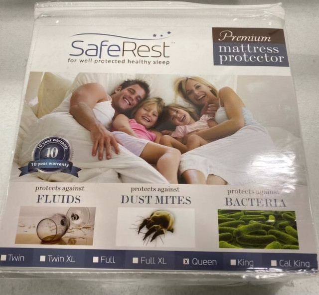NEW SafeRest Queen Mattress Cover
