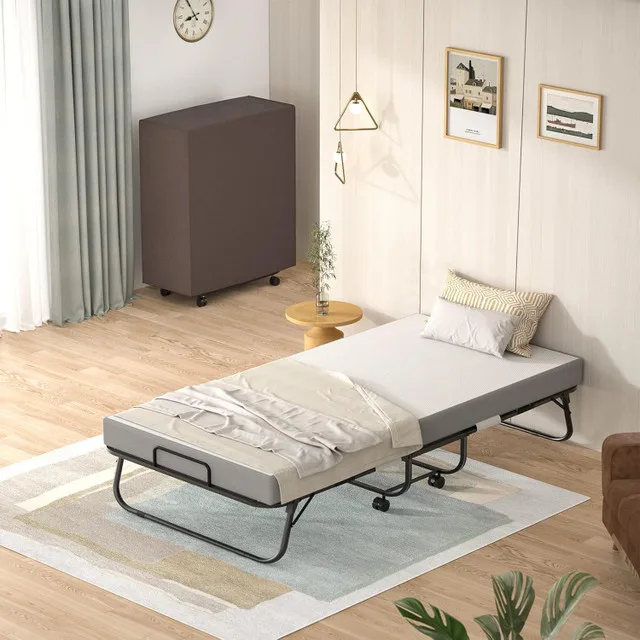 Cyclysio Folding Bed w/ 5" Memory Foam Mattress NEW image indicator(3)