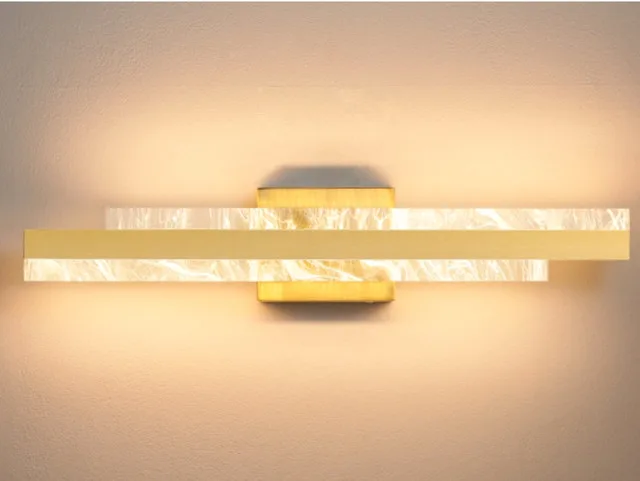 NEW HAHZT 24 inch Brushed Gold 28W LED Vanity Light image indicator(4)