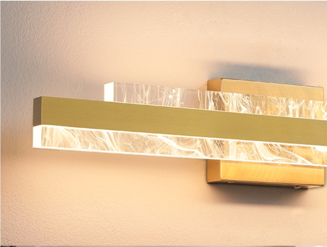 NEW HAHZT 24 inch Brushed Gold 28W LED Vanity Light - photo 5