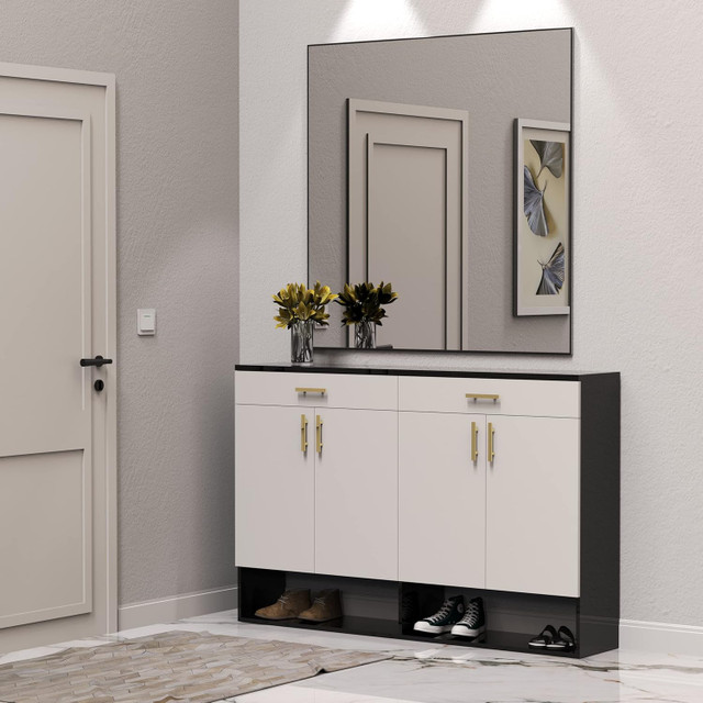 WONSTART 36" x 36" Bathroom Mirror, Black Frame NEW - photo 4
