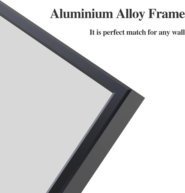 WONSTART 36" x 36" Bathroom Mirror, Black Frame NEW - photo 5
