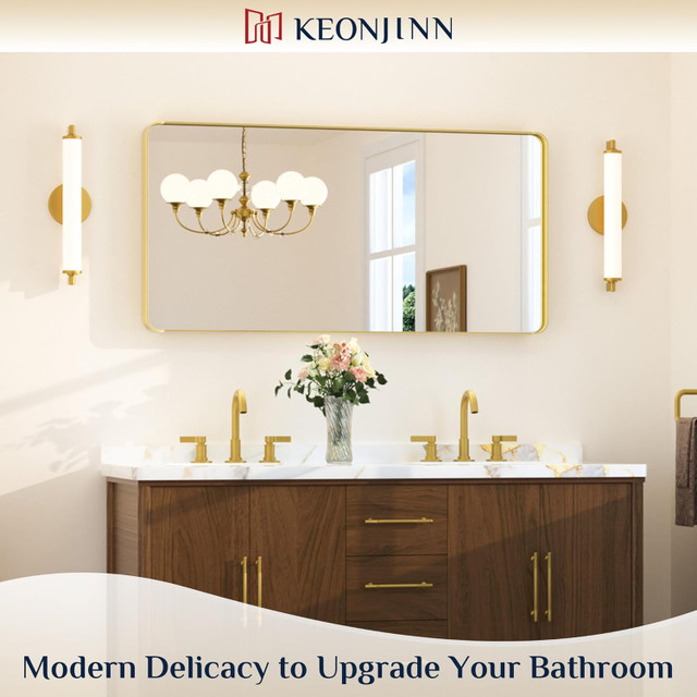 Keonjinn Gold Bathroom Mirror 48" x 24" NEW - photo 3
