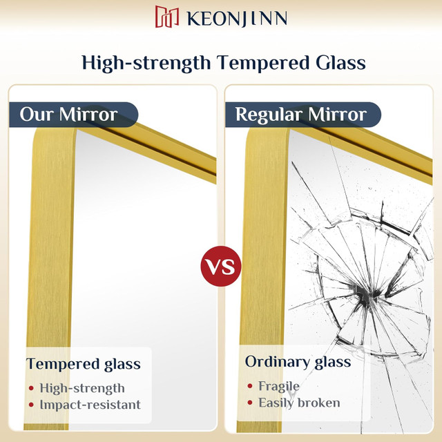 Keonjinn Gold Bathroom Mirror 48" x 24" NEW - photo 5