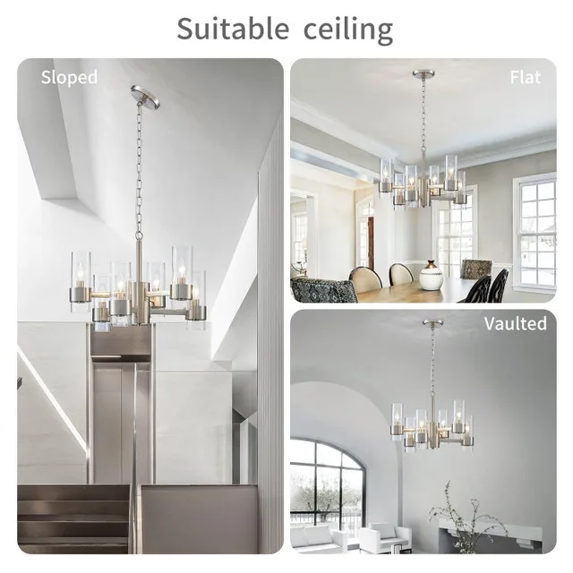 WUZUPS Industrial Chandelier 6-Light BRAND NEW image indicator(6)