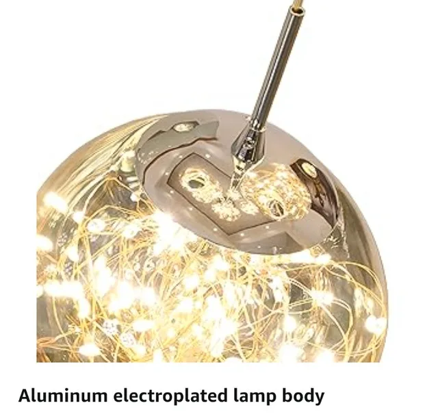 KAUCQI 10-Light LED Stairs High Ceiling Chandelier image indicator(8)