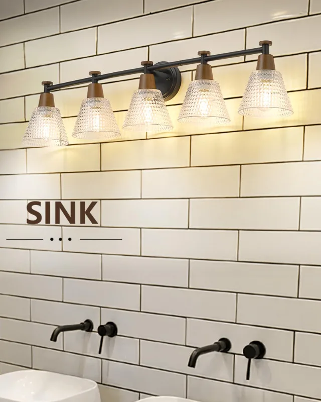 FEMILA 37 Inch 5-Light Vanity Light Fixture image indicator(2)