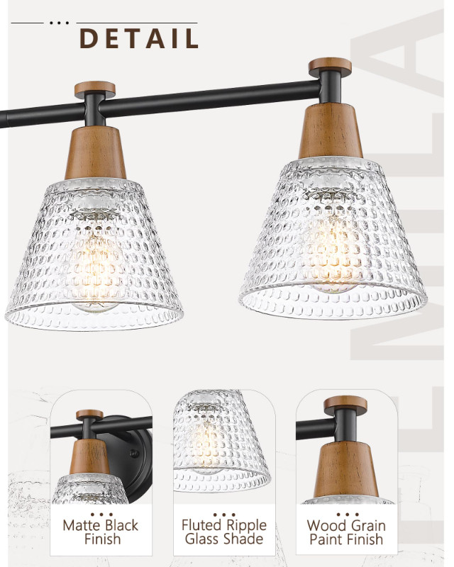 FEMILA 37 Inch 5-Light Vanity Light Fixture - photo 5